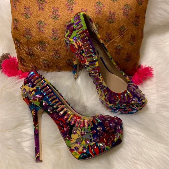 Steve Madden Ditzy Sparkling Dress High Heel Pump - Picture 3 of 12